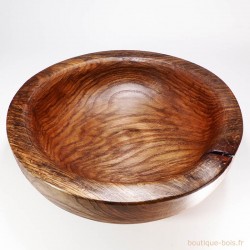 coupe à fruits rustique en chêne massif