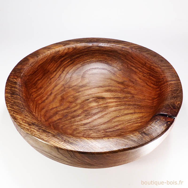 coupe à fruits rustique en chêne massif
