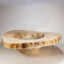 Grande coupe à fruits en bois