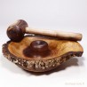 casse noix en bois avec maillet casse noix en bois avec maillet